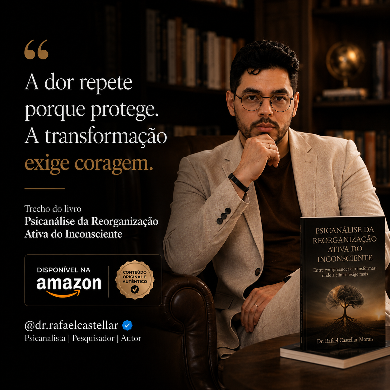 Dr. Rafael Castellar com seu livro
